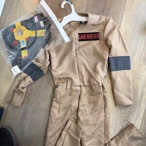 NEW Ghostbusters Flight Suit Halloween Kid's Dress Up Costume Sz. Med 7-8